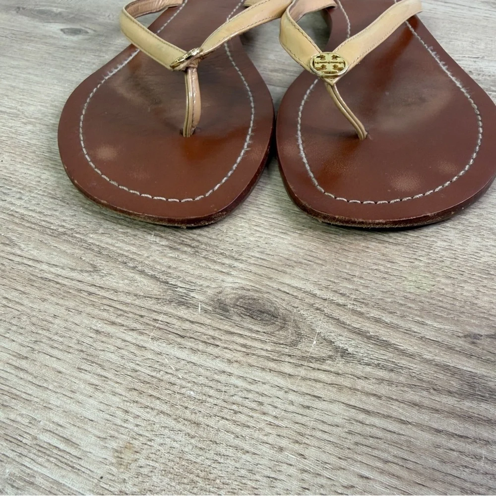Tory Burch Brown and‎ Tan Leather Sandals